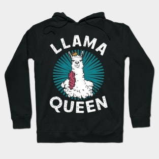 Llama Drama Queen Funny Llama posing shirt Hoodie